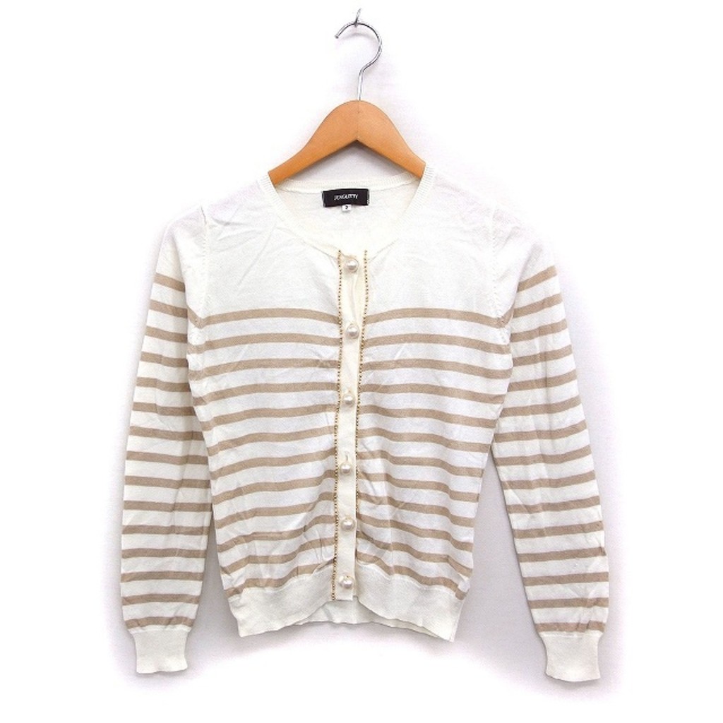 JUSGLITTY Cardigan Sweater Striped Direct from Japan Secondhand