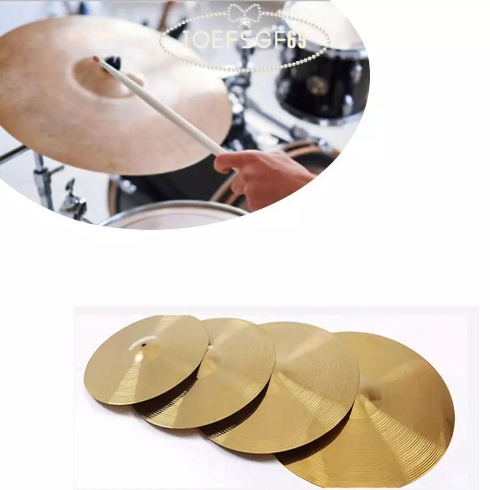 IOEFSGF69 ฉาบ, 6/8/10/12 นิ้วเครื่องเพอร์คัชชัน Splash Crash Hi-Hat Cymbal, กลองชุด Cymbal กลองอะไหล่ทองเหลืองแจ๊สกลอง Cymbal