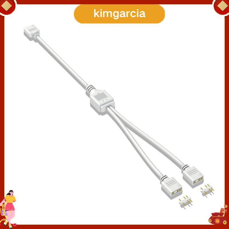 kimgarcia 5V 3-Pin Extension Cable สําหรับเมนบอร์ดคอมพิวเตอร์สายการเชื่อมต่อ Extension ARGB Splitter