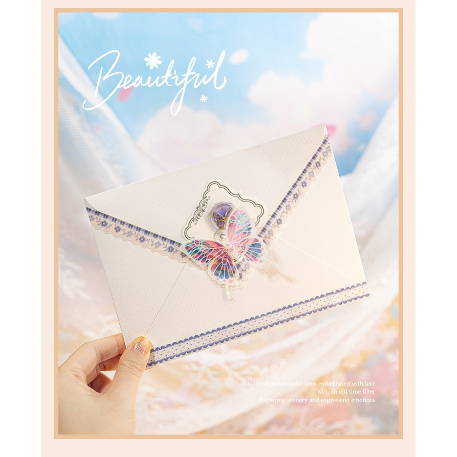 ไดลี่|40 ชิ้นลูกไม้โพสต์สํานักงานญี่ปุ่นกระดาษสติกเกอร์แพ็คลูกไม้สไตล์ที่เรียบง่ายวัสดุสติกเกอร์คู่มือ ทําเอง สติกเกอร์ตกแต่งคู่มือสติก - รูปที่ 7