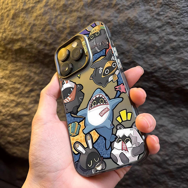 สําหรับRealmeหมายเหตุ60 50 C67 C71 C63 C51 C55 C53 C35 C15 5i C21 C11 C25 C17 8i 6i 7i C20 5S C33 C30 Narzo 50Aน่ารักรูปแบบฉลามกันกระแทกการออกแบบ - รูปที่ 4