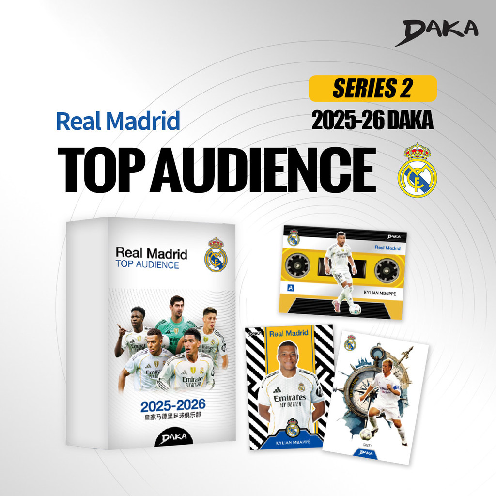 【ส่งด่วนกทม.】25-26 DAKA Royal Horse Team Box TOP AUDIENCE Royal Madrid Football Star Card Uka Reward