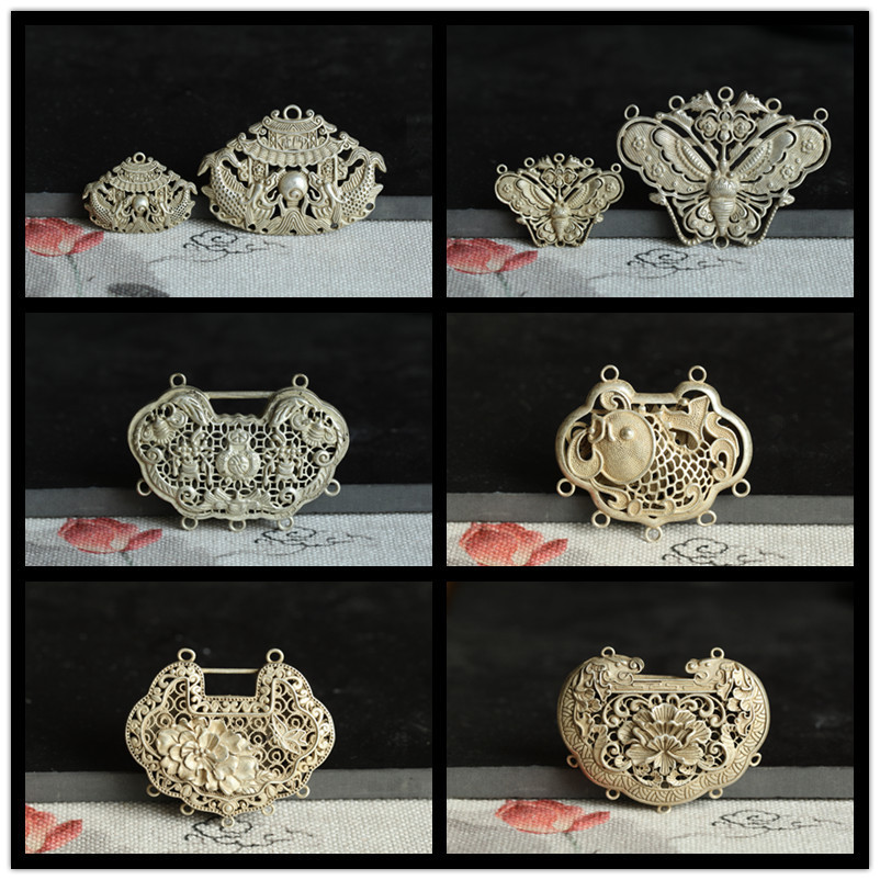 ล็อกเกอร์แพร่งผีเสื้อสำหรับเด็ก สร้อยคอมันสมบูรณ์แบบลายไทย สไตล์ฮานฟู งานแฮนด์เมด YBL1.16