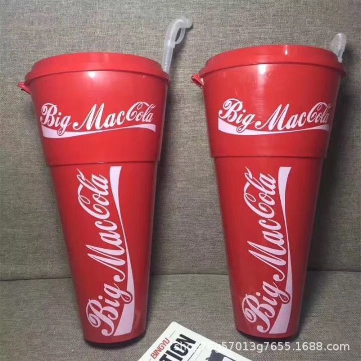 Big Cola Snack Cup สูงโปร่งใสคุณภาพสูง Super ความจุขนาดใหญ่ถ้วยโคล่าขนาดใหญ่แบบใช้ซ้ําได้