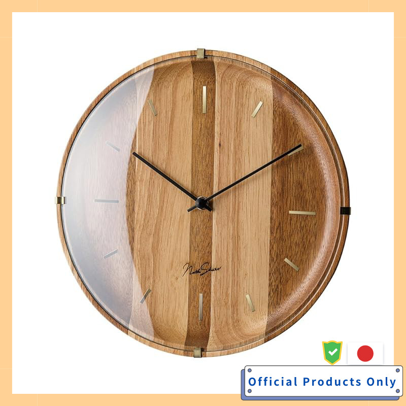 Vague Wall Clock Walnut Interform CL-2936