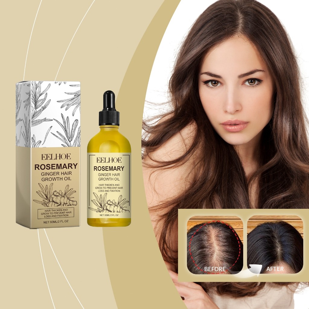 EELHOE น้ํามันผมโรสแมรี่ Rosemary Hair oil เซรั่มบำรุงผม ป้องกันผมร่วง เร่งการเจริญเติบโตของเส้นผม บำรุงรากผมให้แข็งแรง