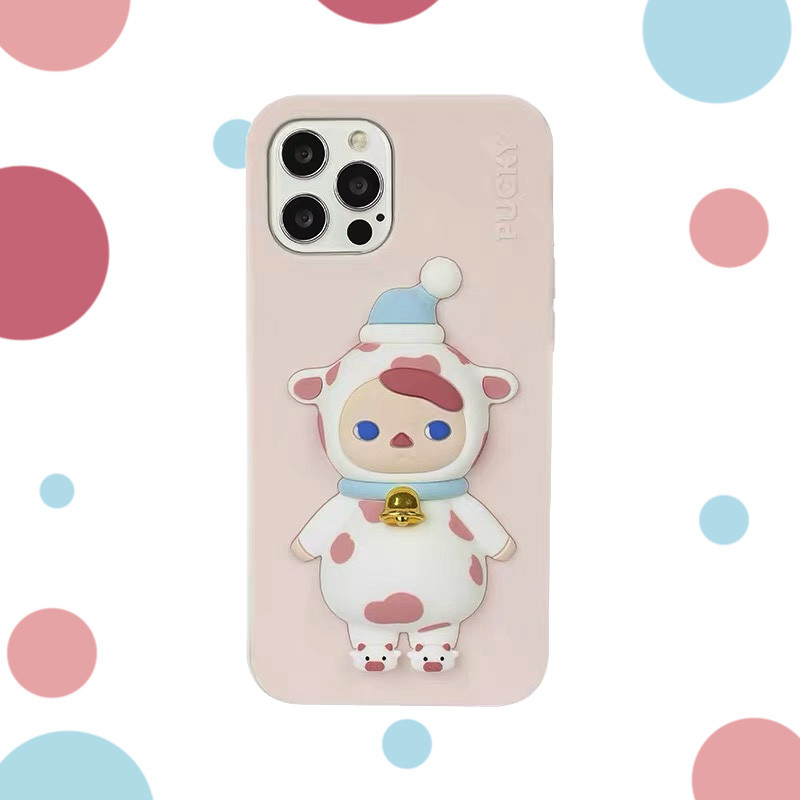 เคส 425 เคส 425 degree Pop Mart PUCKY PUCKY Milk Baby Apple Phone Case labubu dimoo หูฟังป้องกันกรณี