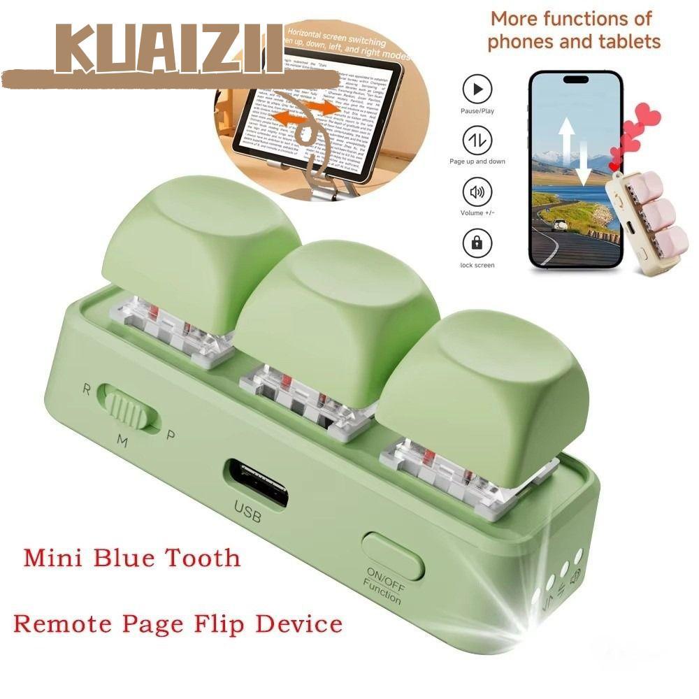 KUAIZII หน้าคีย์บอร์ด Turner, 3 คีย์แบบพกพา EBook หน้า Turner คีย์บอร์ด, Universal Multi-functional 