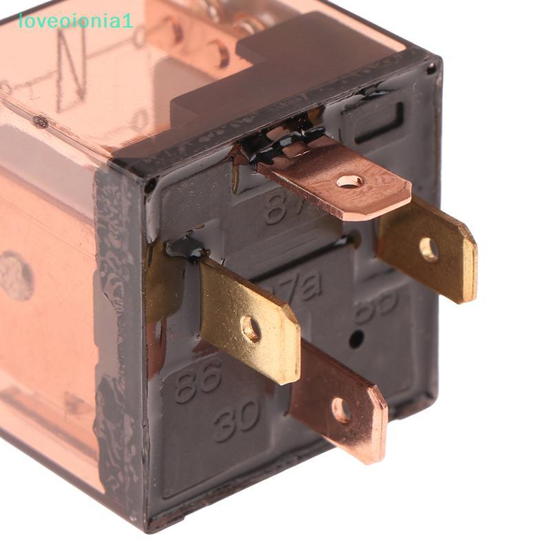 loveoionia1 12V 24V รีเลย์ยานยนต์กันน้ํา 4Pin 5Pin SPDT รีเลย์ควบคุมรถยนต์ 40A 60A 120A รีเลย์รถยนต์
