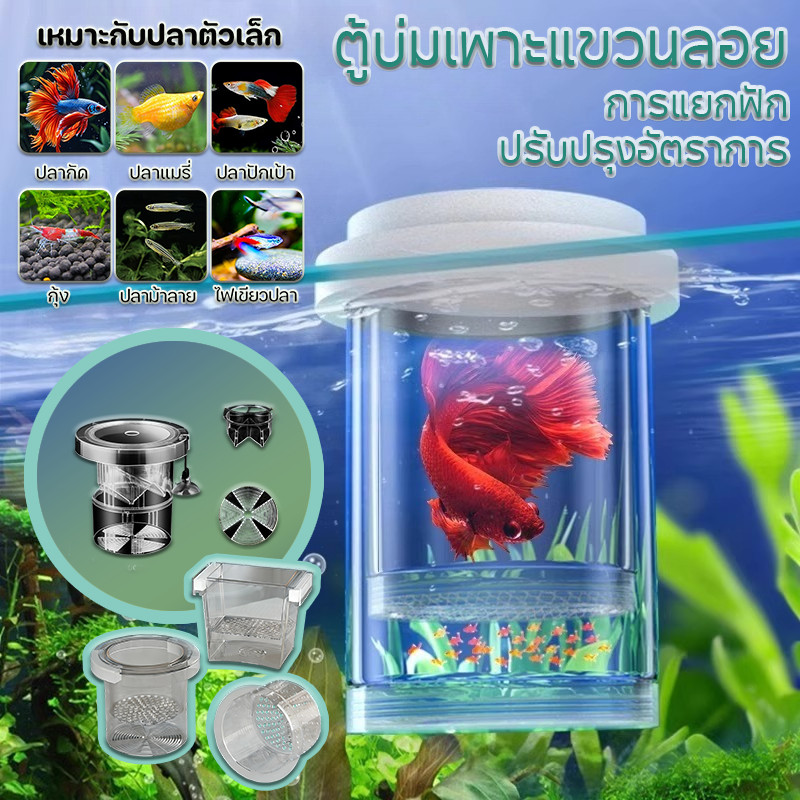 COD  กล่องคลอดปลา ปกป้องต้นอ่อน ปกป้องไข่ปลา เพิ่มอัตราการรอดชีวิตของปลา ลอยอยู่ในน้ำ เสถียรไม่พลิกด้านง่าย ﻿