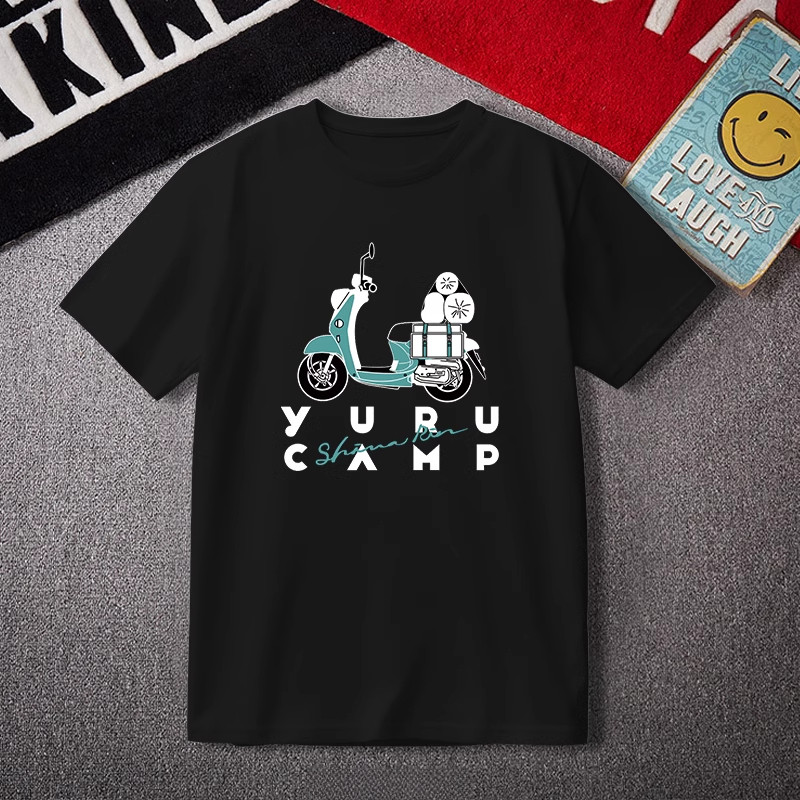 🔥เสื้อ Yuru Camp ลาย Rin & Nadeshiko เสื้อยืดอนิเมะ Cotton T-Shirt นุ่มสบาย เสื้อยืดแฟชั่นญี่ปุ่น ลายกราฟิกเท่ๆ Unisex