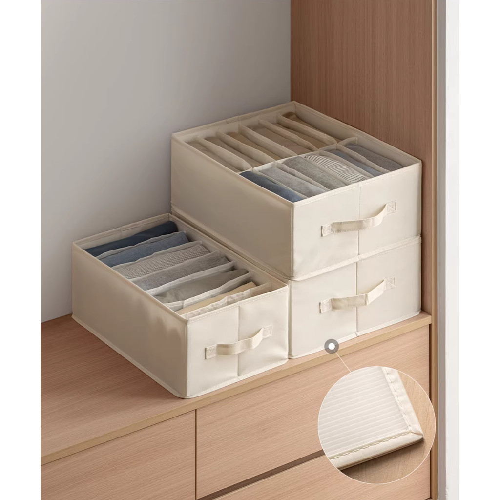 Omocha - Fabric storage : กล่องผ้าเก็บกางเกง กล่องจัดระเบียบตู้เสื้อผ้า - รูปที่ 3