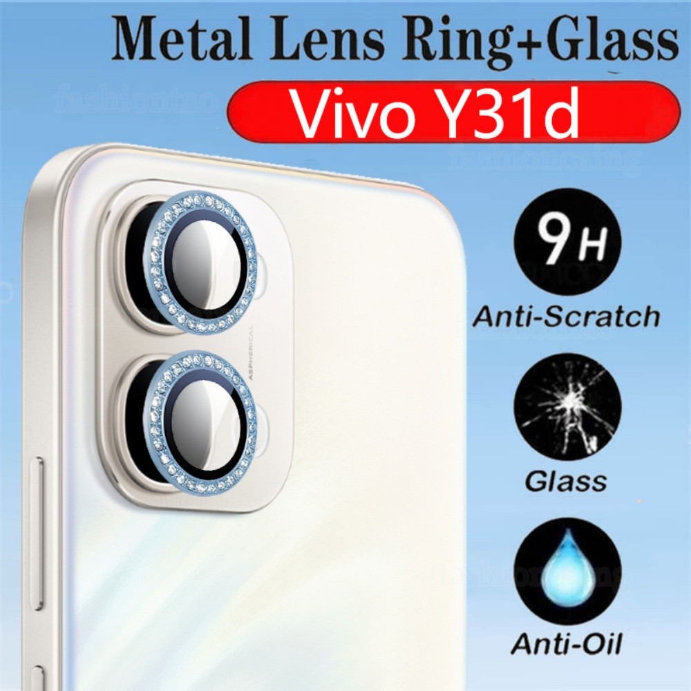 เลนส์กล้องโลหะสําหรับ Vivo Y31d Y21d Y31 Y21 DY 31d Y 21d VivoY31 d VivoY31d VivoY21d 4G 5G 9H HD อล