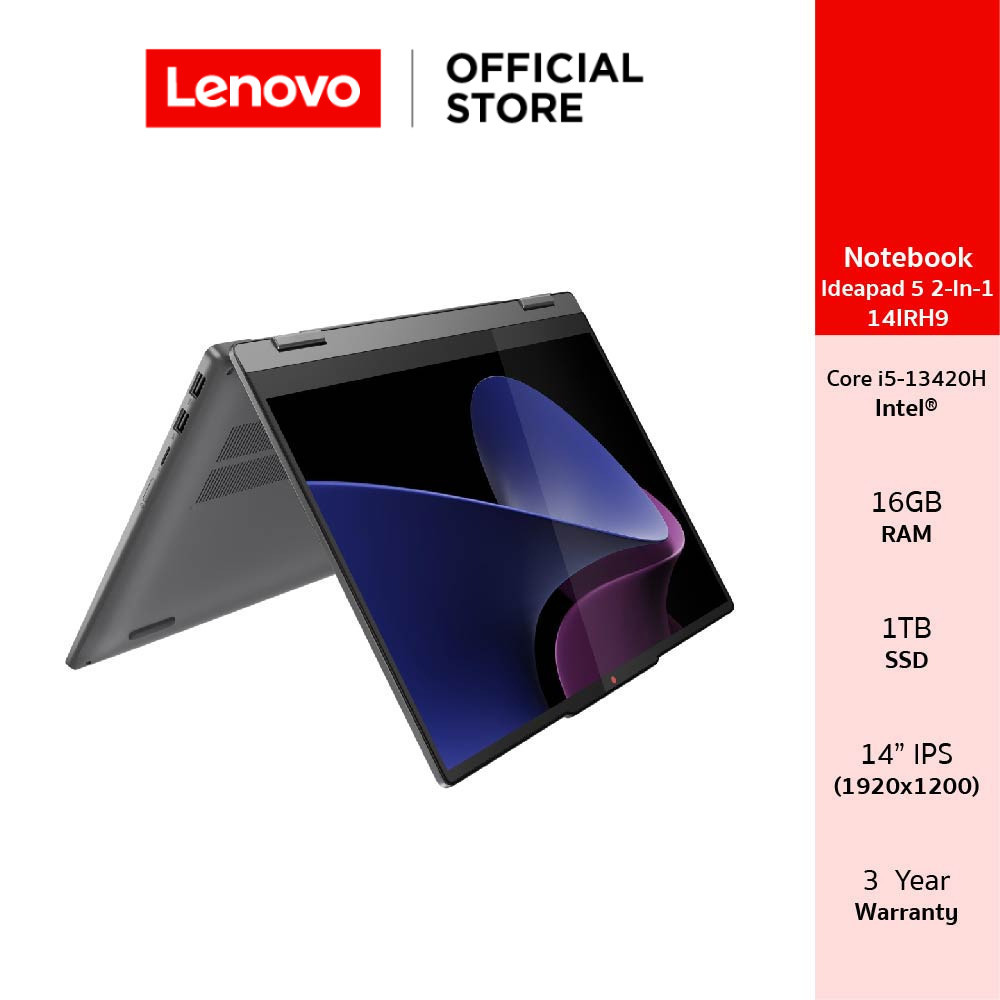 Lenovo Ideapad 5 2-IN-1 14IRH9(83KX005TTA)Notebook Intel Core i5-13420H RAM 16GB SSD 1TB 14" IPS