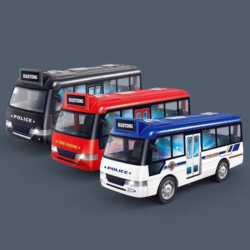 ของขวัญวันเกิดเด็กผู้ชาย เด็กของเล่นรถรถบรรทุกขนย้ายเด็กรถบัสวิทยาเขตรถของเล่นที่มีแสงและโรงเรียนดนตรี, รถบัสการท่องเที่ยว - รูปที่ 2