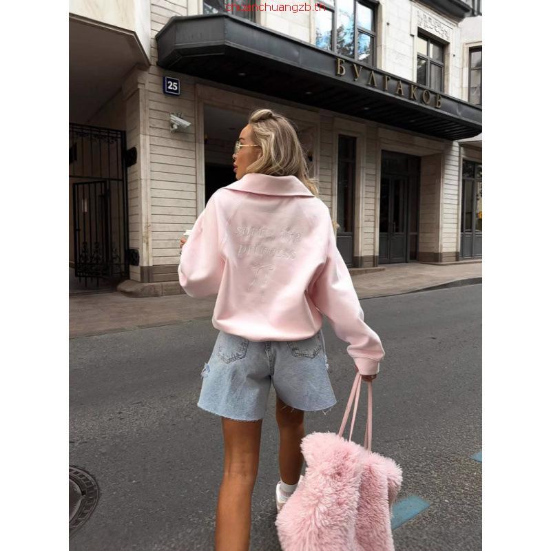 W51 Barbie Pink  (เสื้อสเวตเตอร์สีชมพูนม)