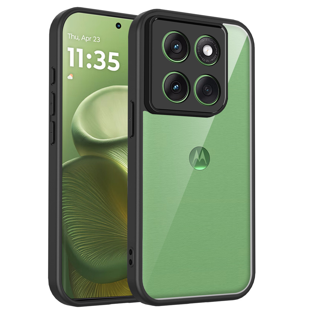 CasePower สําหรับ Motorola MOTO G76 G57 G06 G86 Power G96 G85 G84 G75 G56 5G TPU กรณี PC โปร่งใสปกหล