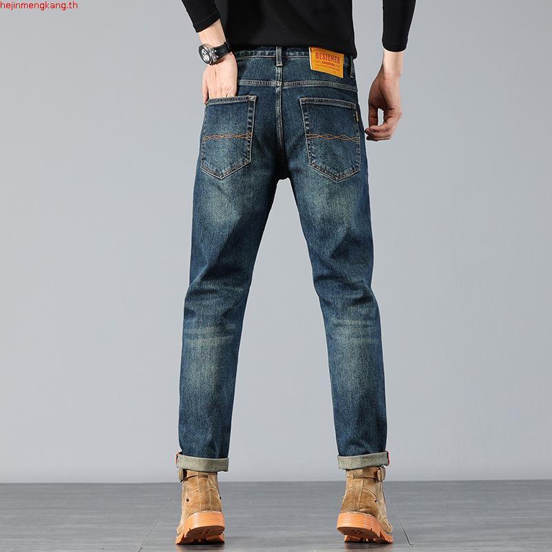 WRANGLER กางเกงยีนส์ผู้ชาย (ริมแดง) คอลเลคชั่น Casey Jones เอวต่ำ ทรงเข้ารูป Larston รุ่น WR F125MLA