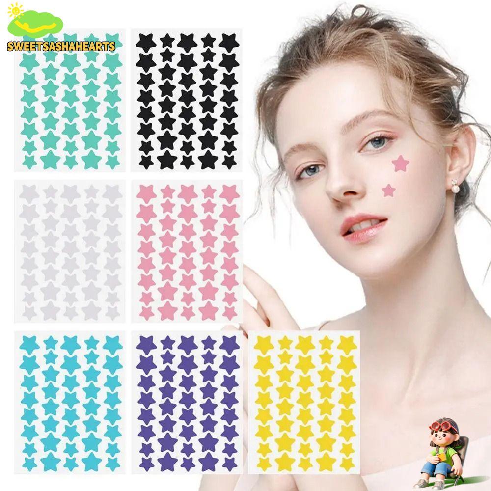 สวี 40 ชิ้น/แผ่น แผ่นแปะสิว สีสัน น่ารักรูปดาว ดูแลผิว ปกปิดสิว รักษาสิวที่มองไม่เห็น