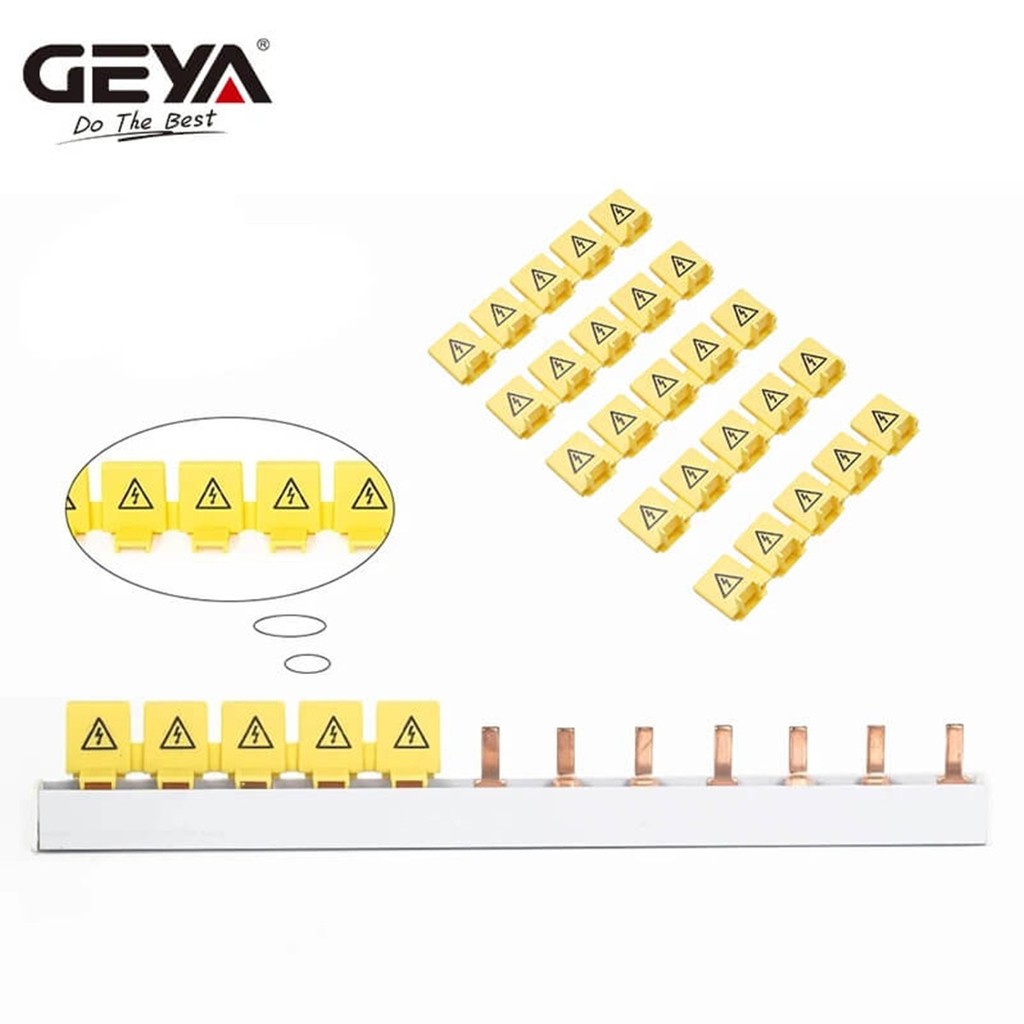 GEYA PIN TYPE หวีทองแดง Busbar Connector ป้องกันฝาครอบ Terminal Caps 5 ฟัน PIN Cover