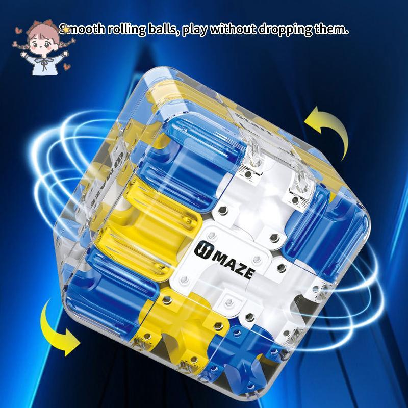3D Labyrinth Puzzle Cube,Engaging Ball Game - สําหรับครอบครัวผู้ใหญ่วัยรุ่น