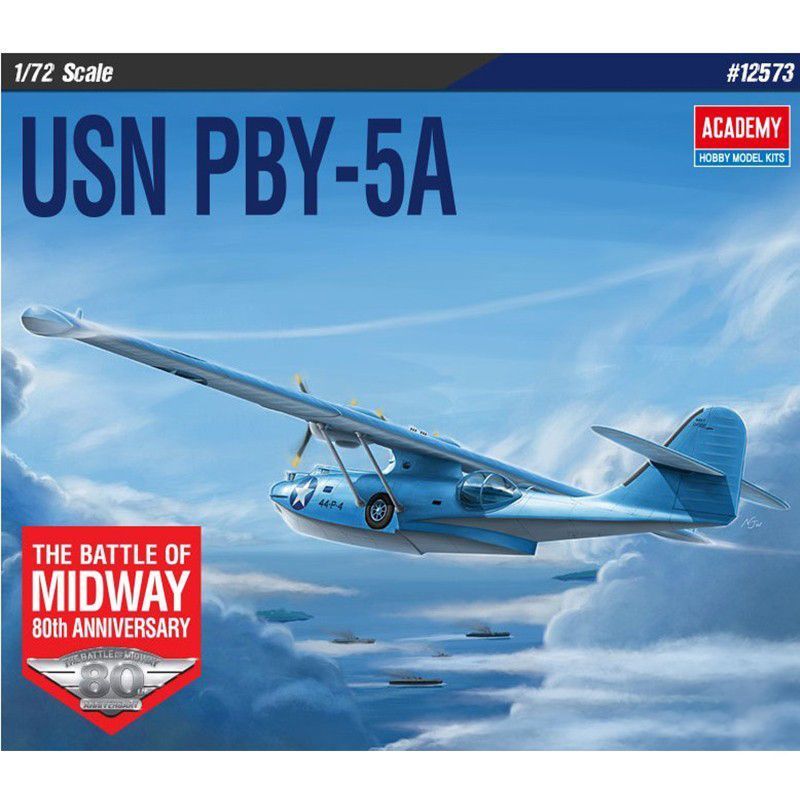 Edmei ประกอบเครื่องบิน 12573 USN PBY-5A Battle of Midway 1/72
