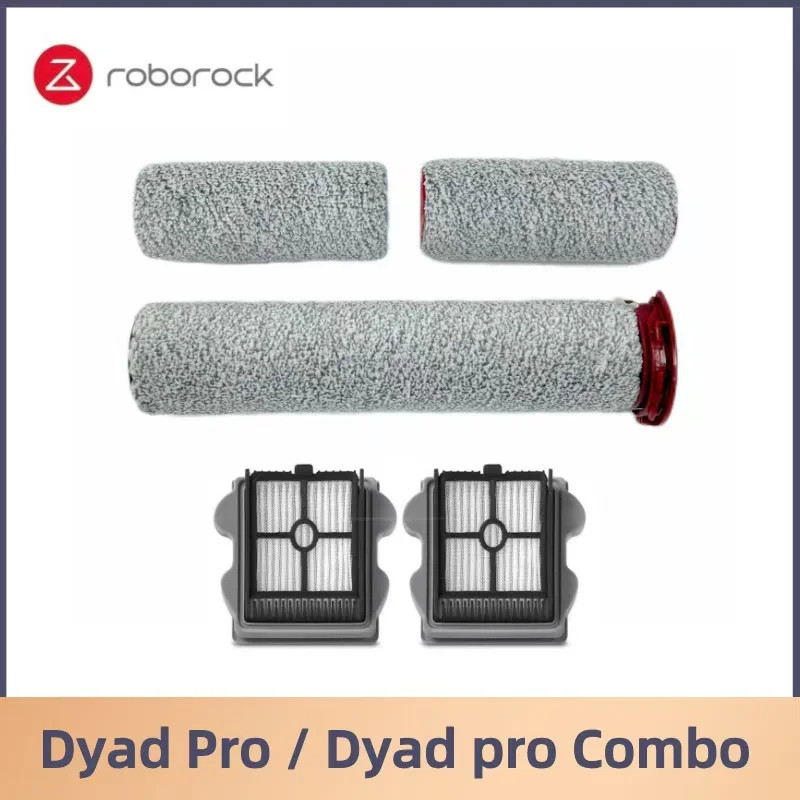 Original หลักแปรงลูกกลิ้งอุปกรณ์เสริม HEPA Filter อุปกรณ์เสริมตัวกรองอะไหล่สําหรับ Roborock Dyad Pro / DYAD PRO COMBO ทําความสะอาด
