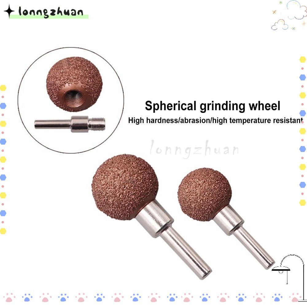 LONNGZHUAN หัวเจียรยาง,หัวเจียรซ่อมกลม 22 มม./25 มม., เครื่องเจียรเหล็กทังสเตนทรงกลม|ยางล้อขัดรถยนต์หัว