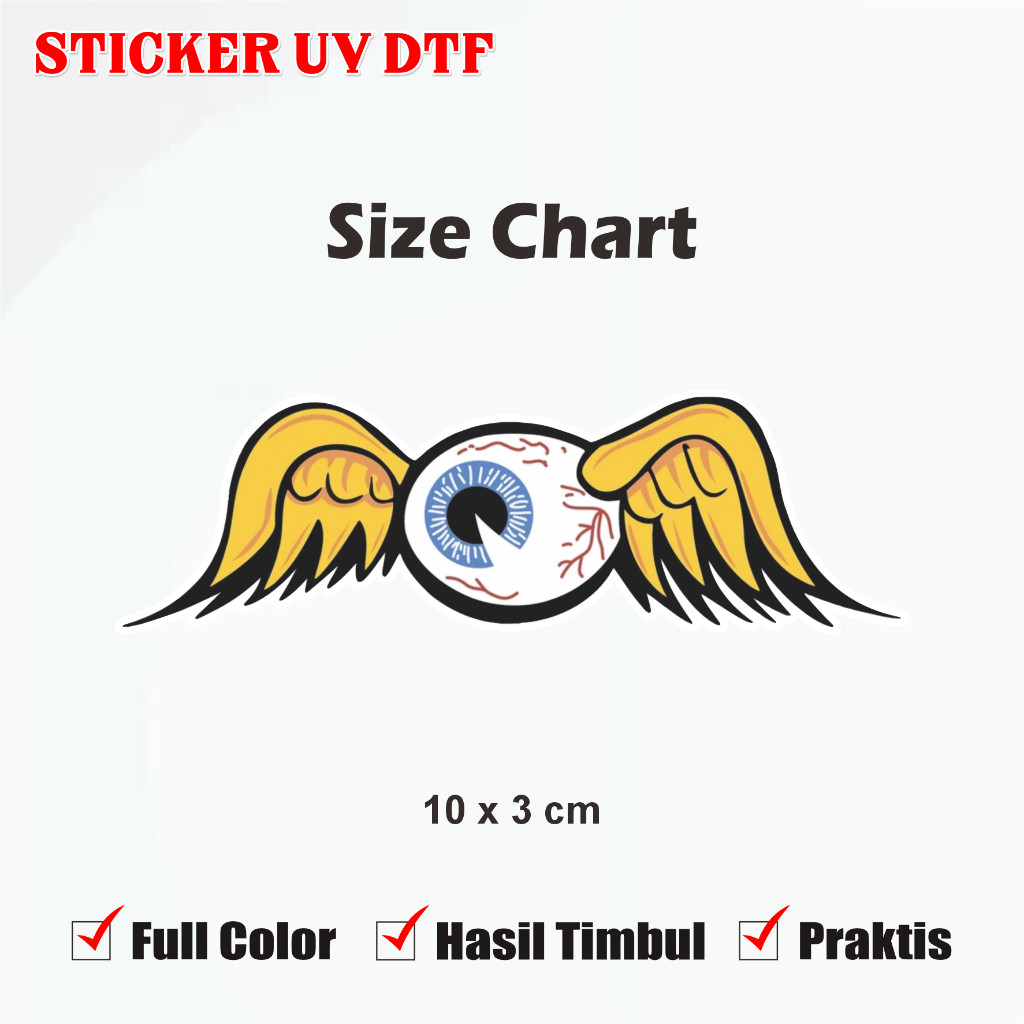 Vespa Vondutch Eye Sticker Glossy Motorcycle Vondutch Sticker LV/Up UV DTF Multi Sticker