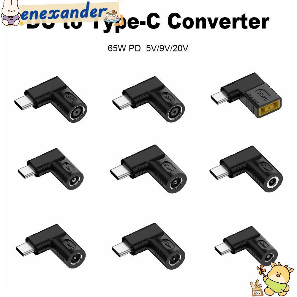 EXER DC to Type C Converter 5v 9v 12v ปลั๊กสี่เหลี่ยม 5.5X2.5 7.4X0.9 4.5X0.6mm PD 65W สําหรับ //