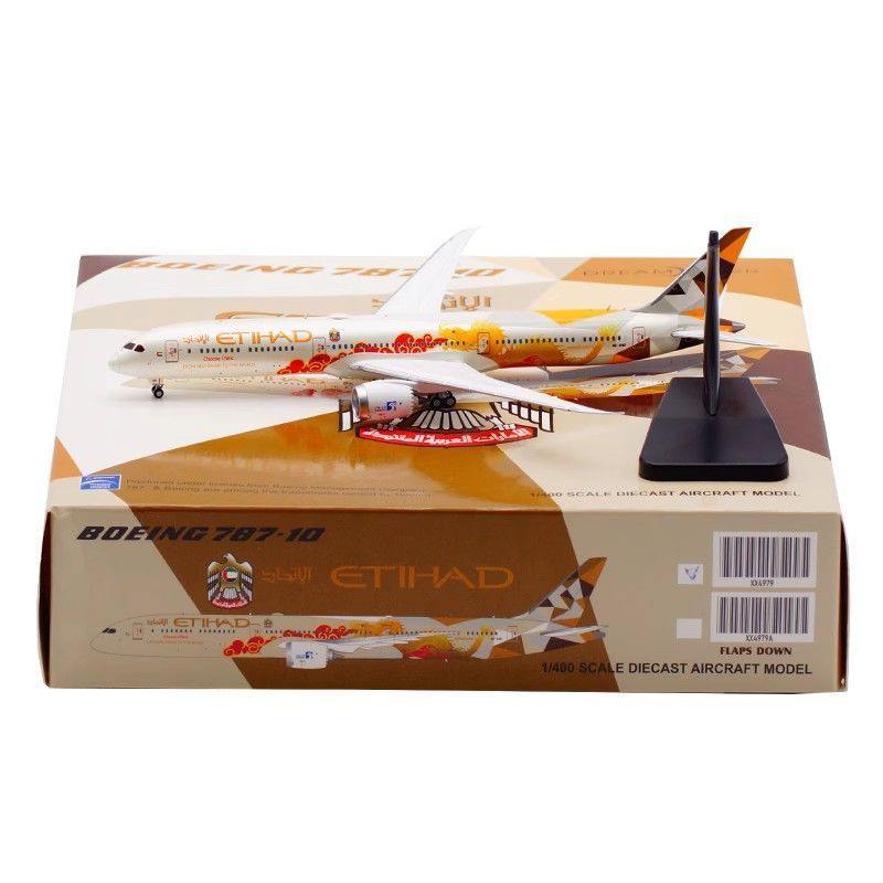 JC Wings 1: 400 เครื่องบินรุ่น Attihad Airlines B787-10 A6-BMD Huaxialong