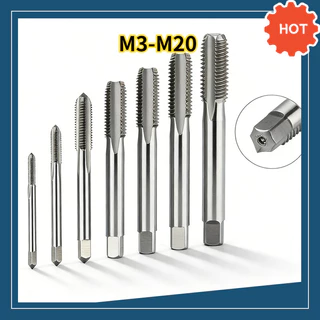 พร้อมส่ง ดอกต๊าปเกลียวละเอียด DHQ Fine Thread Tap เกรดพรีเมียม ตัดเกลียวแม่นยำ แข็งแรงทนทาน ขนาด M3-M20