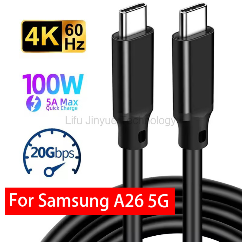 1M/2M/3M/5M USB3.2 Gen2 Usb3 2 Gen2x2 สาย PD 100W ประเภท C ถึง USB C สายเคเบิลข้อมูล 20Gbps Tranfer 