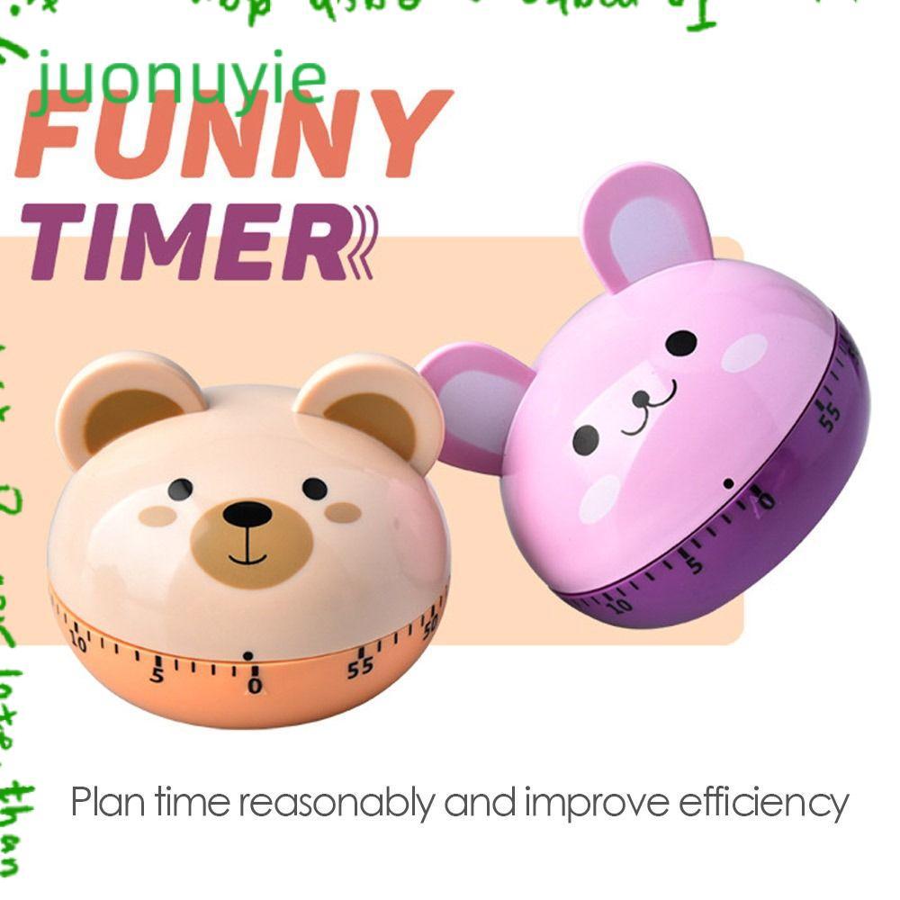 JUONUYIE Mechanical Timer Student Learning Time Novelty ABS Kitchen Food Timer