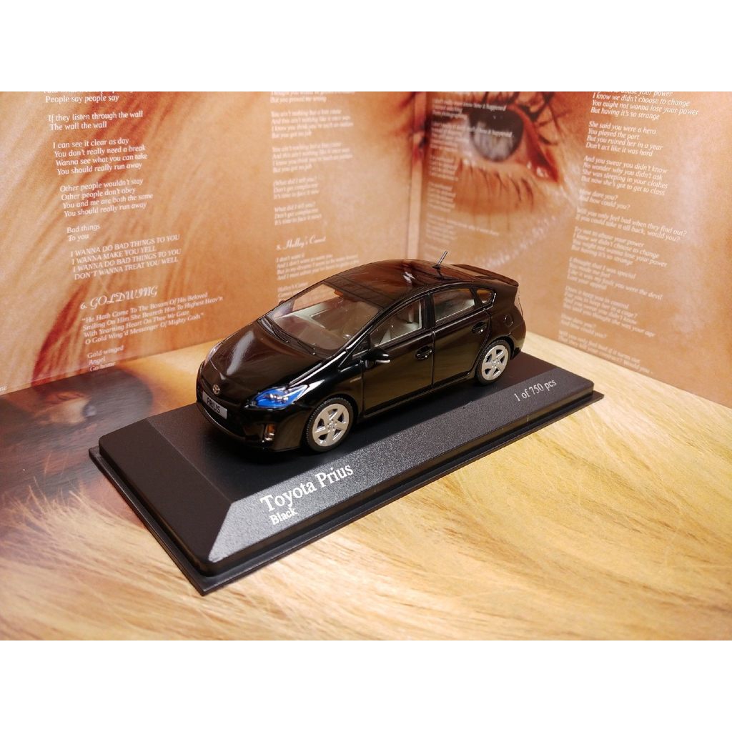 Mini Cut Toyota Prius Third Generation 2009 สีดํา 1/43 Toyota Prius Third Generation XW30 2009 สีดํา