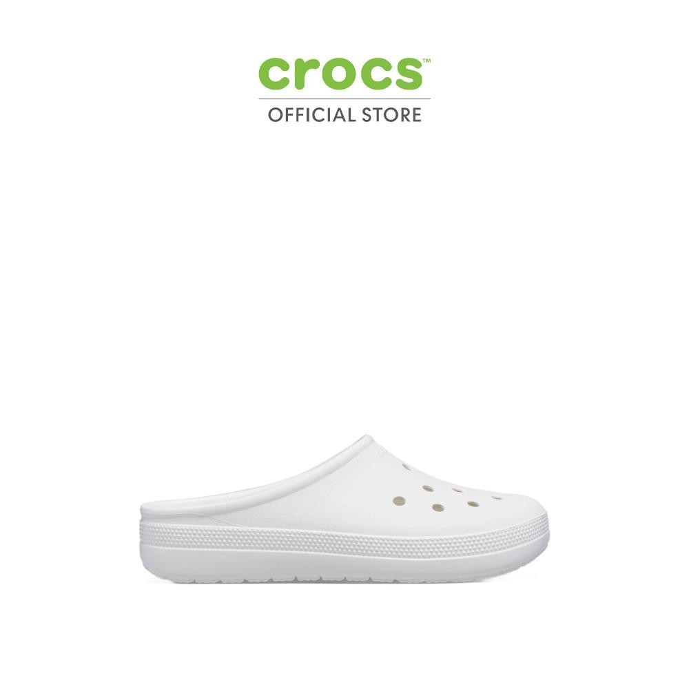 CROCS รองเท้าลำลองผู้ใหญ่ CLASSIC LOW PROFILE CLOG รุ่น 211139-100 - WHITE