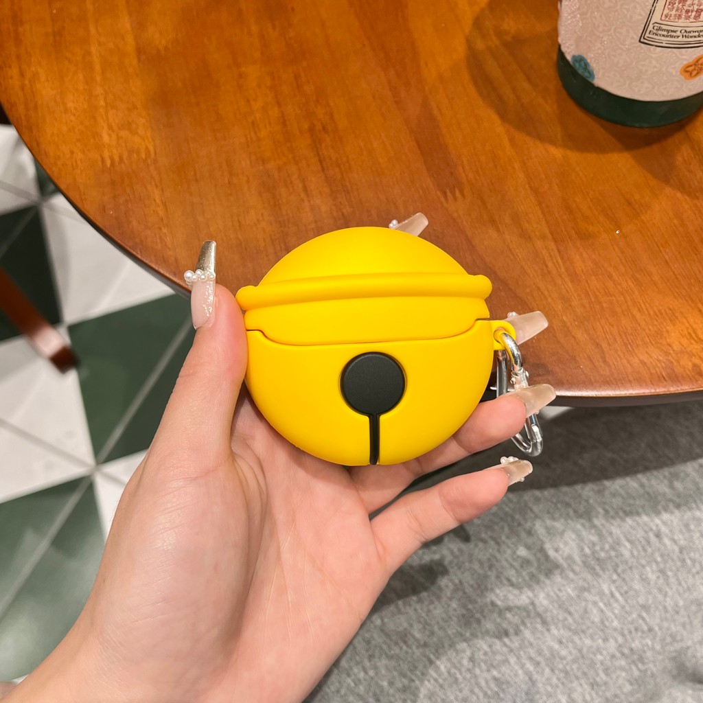 ฝาครอบซิลิโคนกระดิ่ง 3D สําหรับ Samsung Galaxy Buds 2 3 Core Live Pro Fe เคสป้องกัน