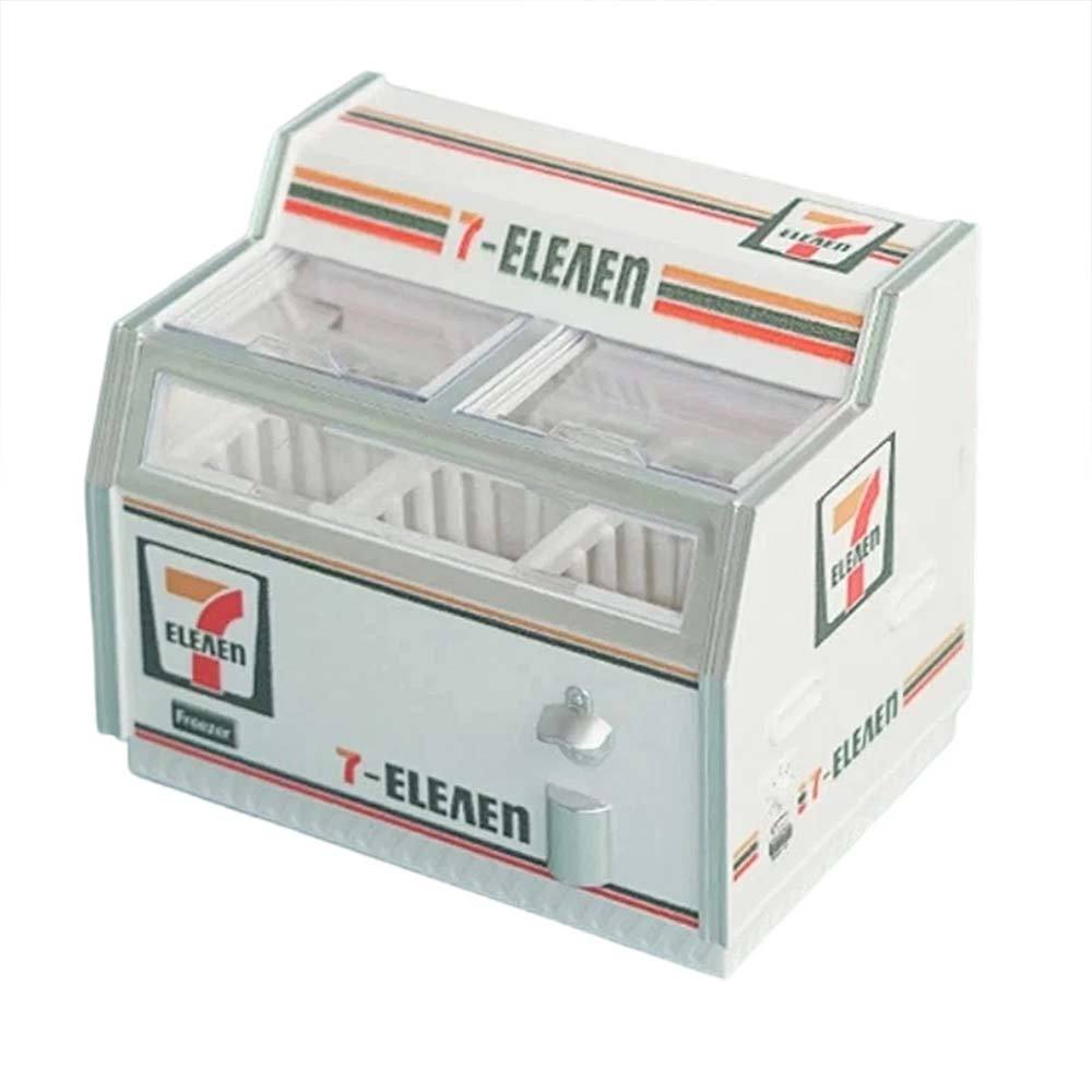 7-Eleven Ice Cream and Food Toy Light-Up Miniature Fridge Magnet Set