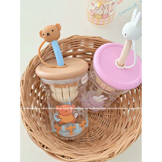 แก้วน้ำ แก้วกาแฟ ของแท้miffy🐰 520ml แก้วทนความร้อน พร้อมส่ง