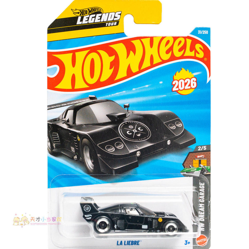 เลขที่. 31 LA LIEBRE Legendary Journey Black Hot Wheels HW DREAM GARAGE Series 26C