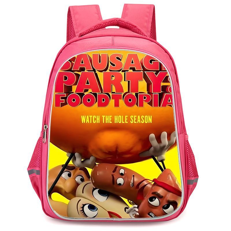 Sausage Party Food Topan School Bag-SausagePartyFoodtopiaSeason Casual Double-Layer Backpack/กระเป๋า