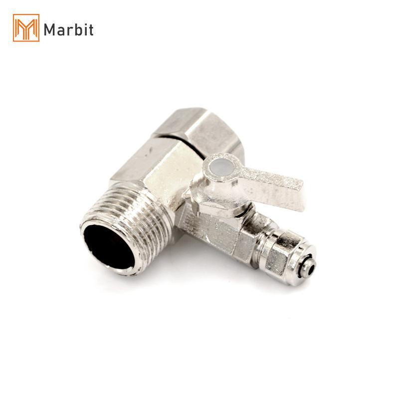 Marbit Feed เครื่องกรองน้ําอะแดปเตอร์ 1/2 ถึง 1/4 บอลวาล์วก๊อกน้ําแตะปลอดภัย null