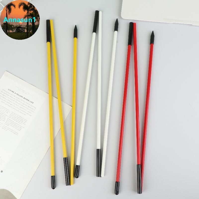 ชุดฝึกกอล์ฟ Annasun Golf Alignment Stis แท่งพับได้ 7 สี สำหรับการฝึกสวิงและการจัดตำแหน่ง
