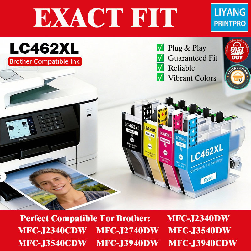 Brother LC462 LC462XL ตลับหมึกสําหรับ MFC-J2340DW J2740DW J3540DW J3940DW เครื่องพิมพ์