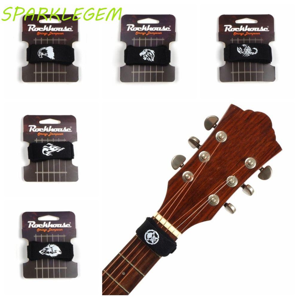 SPARKLEGEM Fret Wrap Guitar ขจัดเสียงรบกวน ติดตั้งง่าย เทปลําแสงกีต้าร์, กีต้าร์ Fret Wrap ปรับ Sile