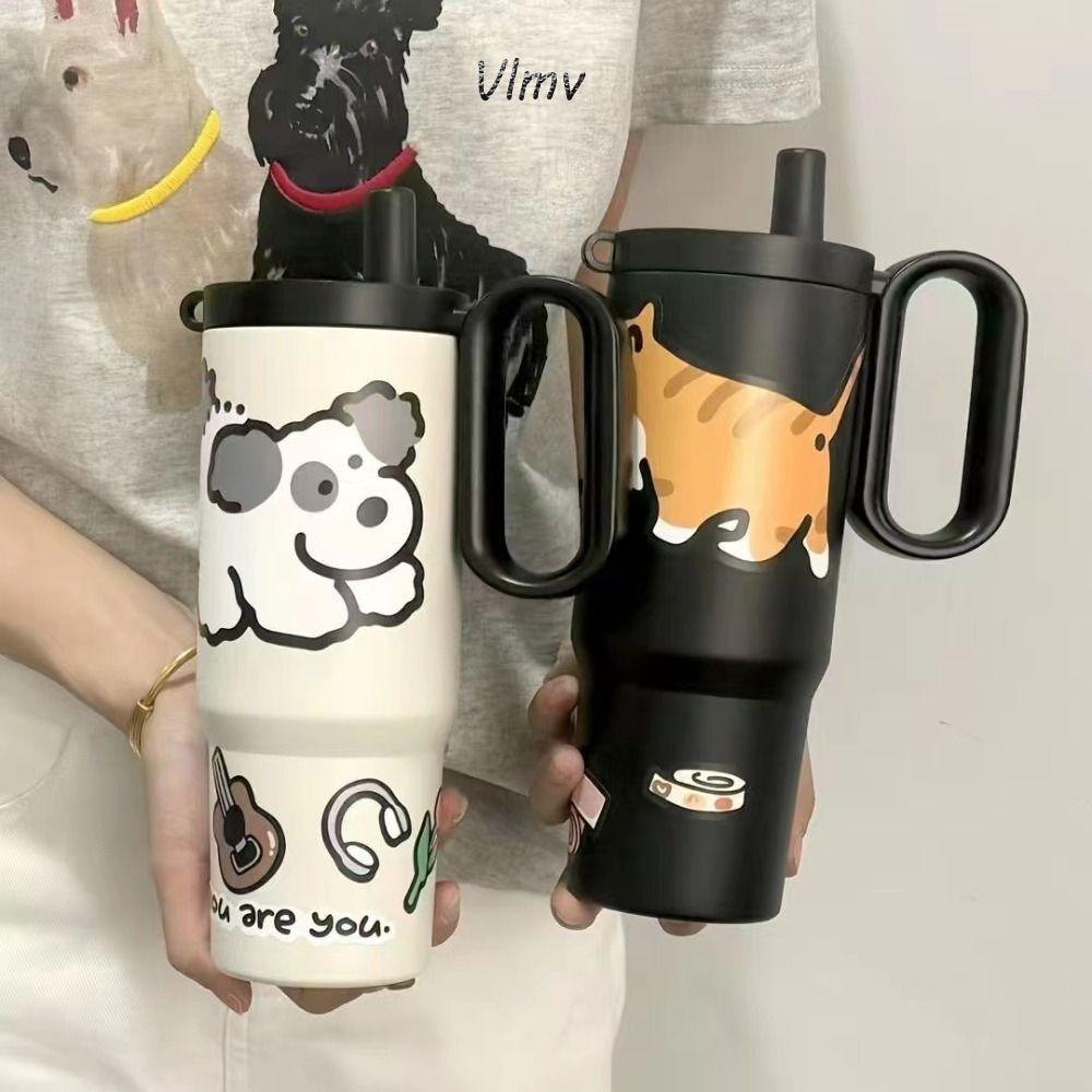 Vlmvถ้วยสูญญากาศ,ถ้วยฉนวน 316 สแตนเลส 720 มล.,พร้อมที่จับแก้วน้ําความจุขนาดใหญ่ของขวัญวันเกิด