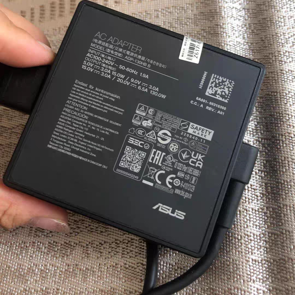 เหมาะสําหรับ Asus ADP-130HB B Phantom X2023 RTX4060 Notebook Power Adapter 130W คอมพิวเตอร์