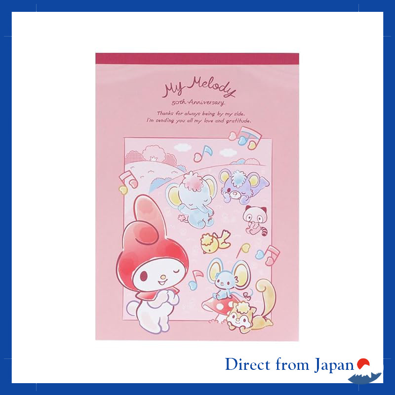 Sun-Star Stationery My Melody 50th Anniversary & Kuromi 20th Anniversary A6 Memo Pads