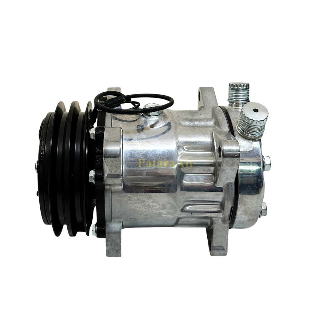 คอมแอร์ SD7L15 12V. ร่องคู่ เกลียวโอริง R404A คอมเพรสเซอร์ Sanden แอร์ Compressor SD รถ ตู้แช่ ห้องเ