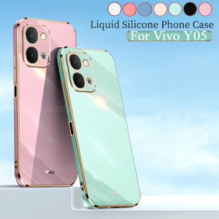 ปลอกสําหรับ Vivo Y 05 Y05s Y11d Y31d Y21d Y 05s Y 11d Y 31d Y21 d VivoY05 VivoY11d VivoY31d 2026 ซิลิโคนชุบเคสโทรศัพท์กล้องเลนส์กันกระแทกนุ่มปกหลัง